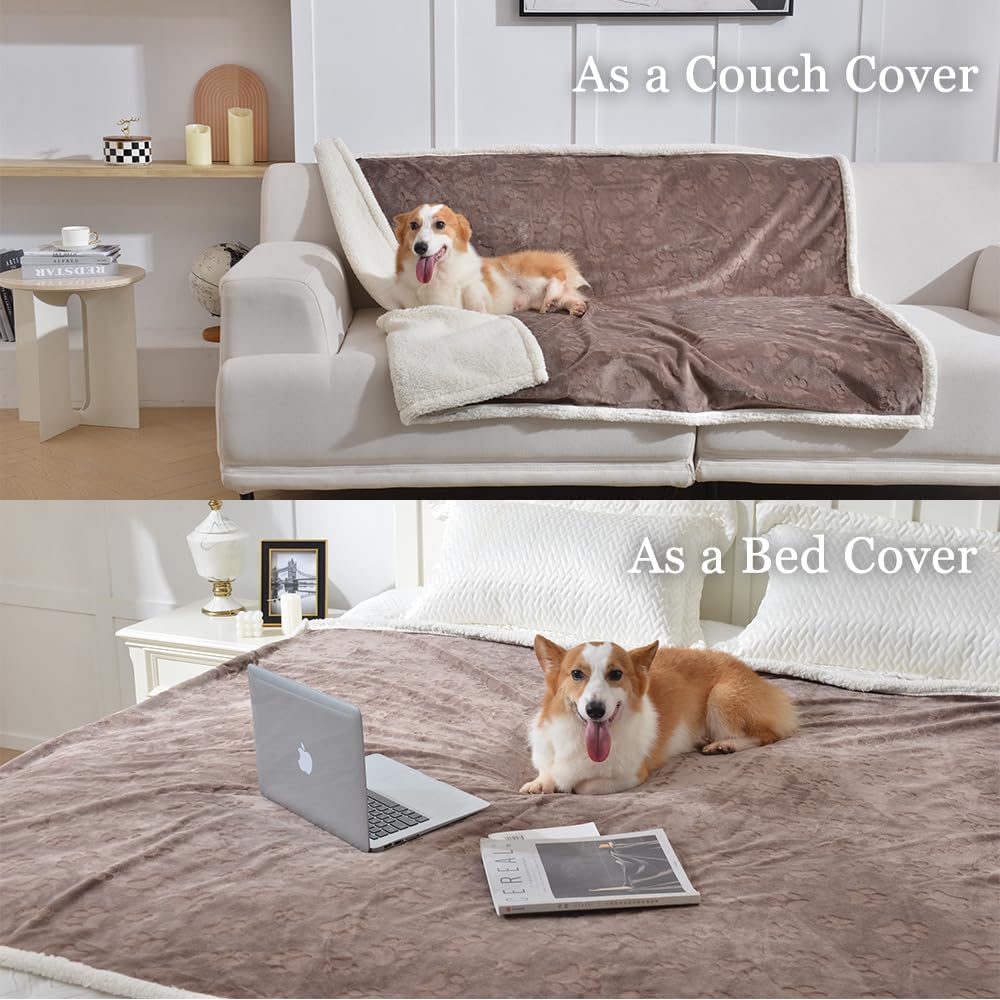Qeils Waterproof Washable Blankets for Large Dogs