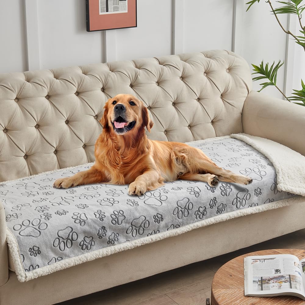 Qeils Waterproof Washable Blankets for Large Dogs