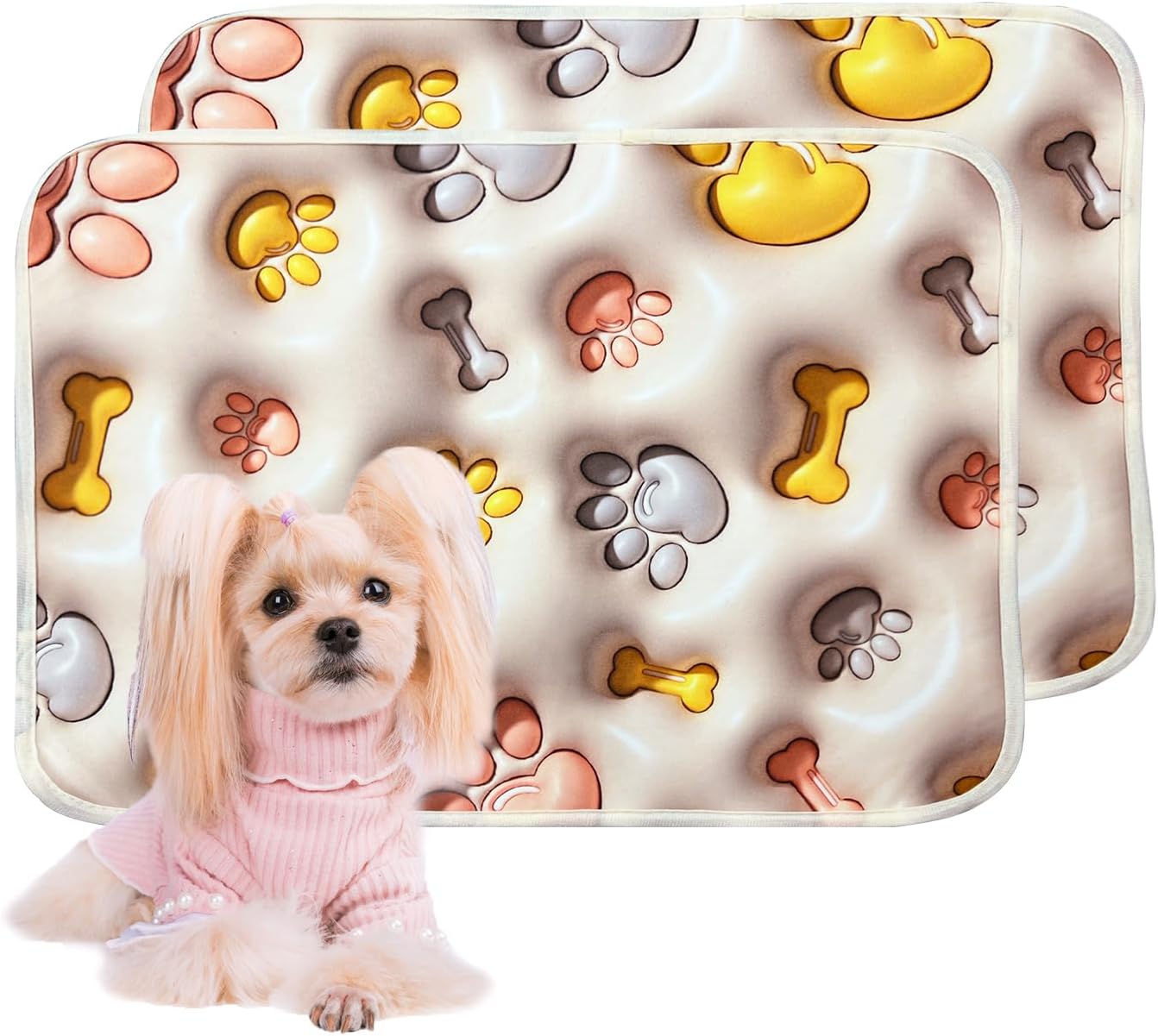 Qeils 3D printed super absorbent and leak-proof dog urine pad