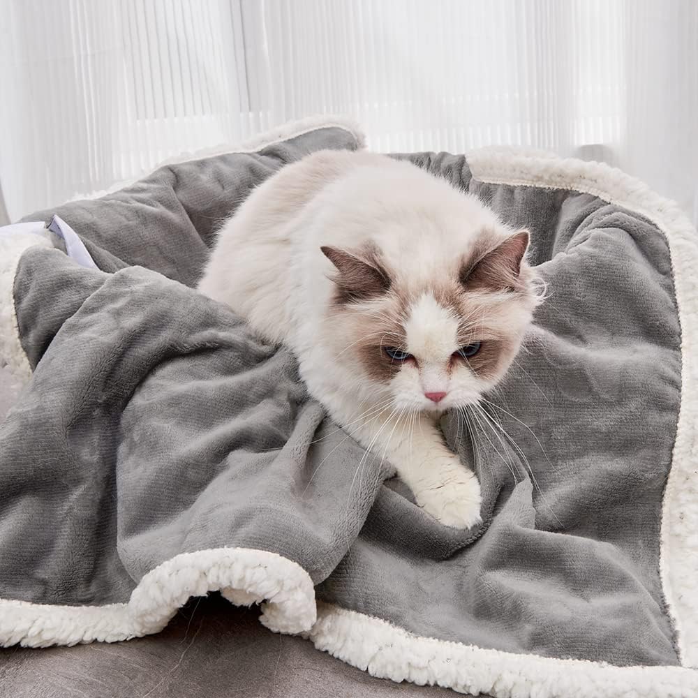 Qeils Waterproof Washable Blanket For Cat