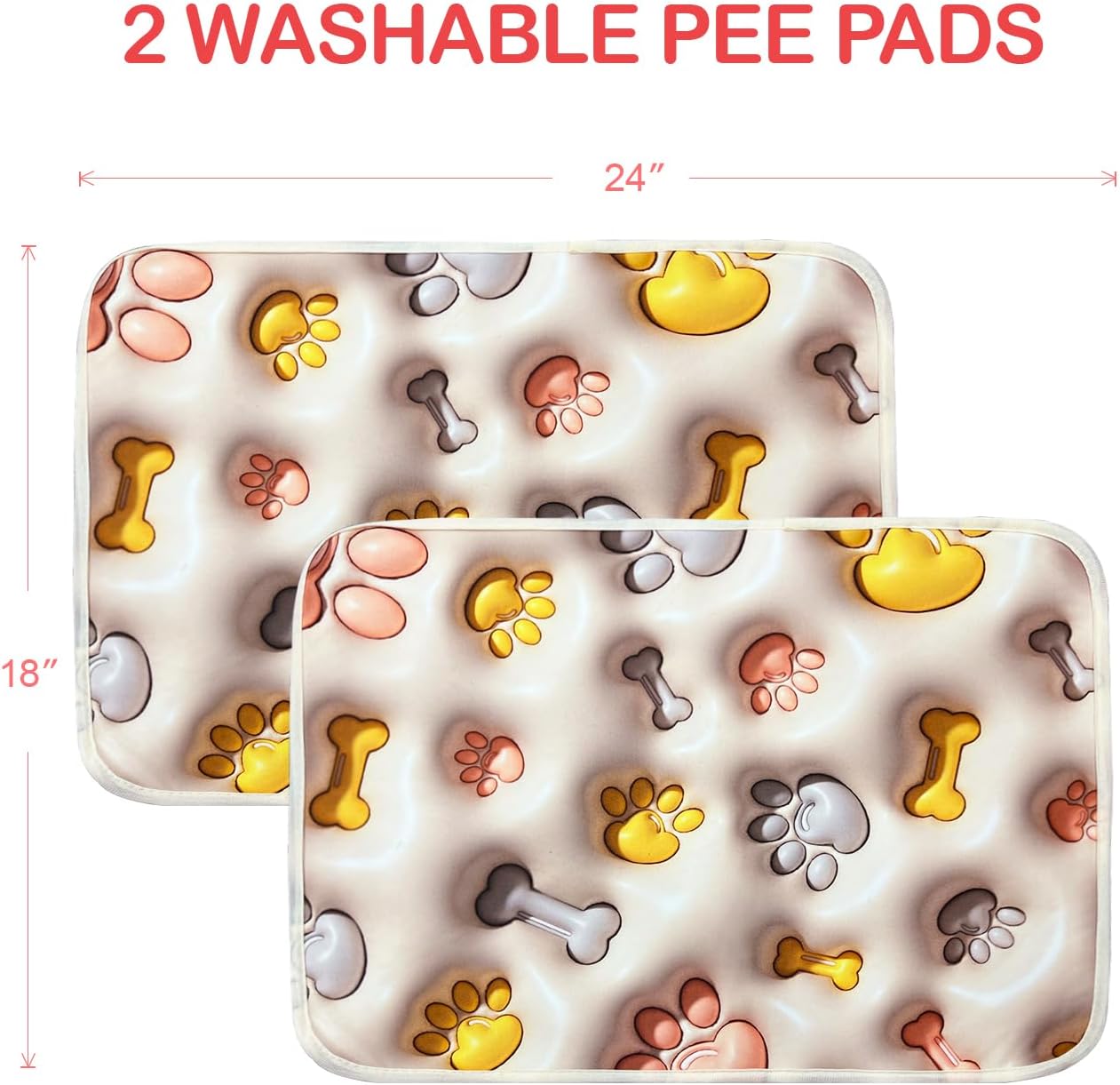 Qeils 3D printed super absorbent and leak-proof dog urine pad