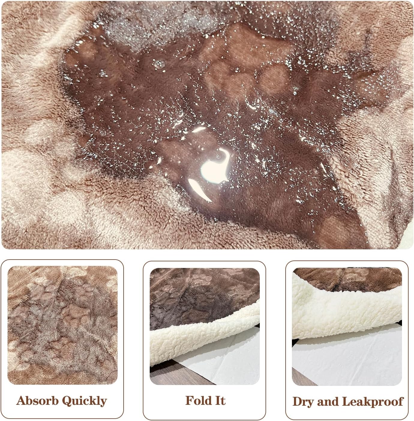 Qeils Waterproof Washable Blankets for Large Dogs