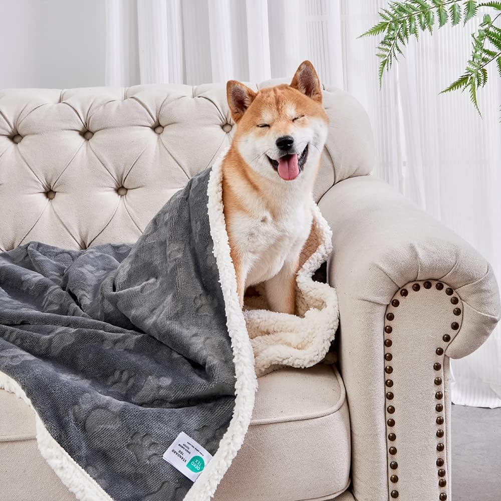 Qeils Waterproof Washable Blankets for Medium Dogs