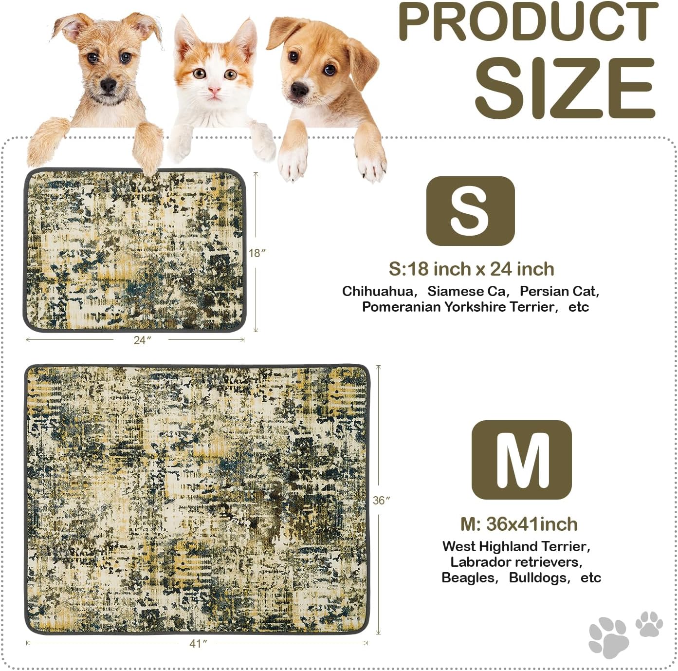 Qeils Super Absorbent and Leak-Proof Dog Training Pad